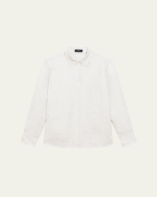 Long-Sleeve Straight Shirt